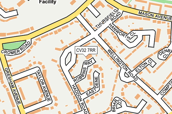 CV32 7RR map - OS OpenMap – Local (Ordnance Survey)