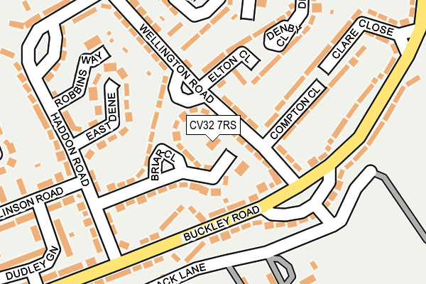 CV32 7RS map - OS OpenMap – Local (Ordnance Survey)