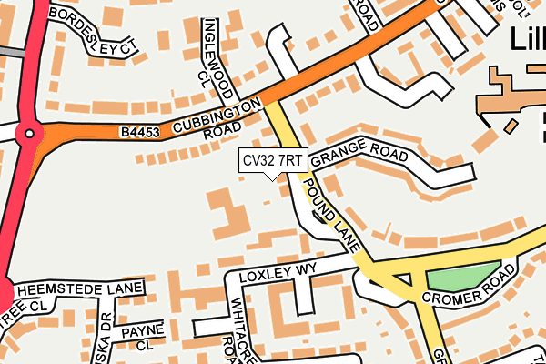 CV32 7RT map - OS OpenMap – Local (Ordnance Survey)