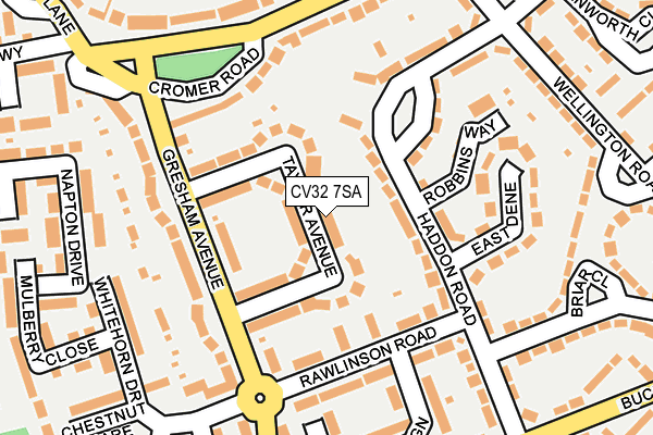CV32 7SA map - OS OpenMap – Local (Ordnance Survey)