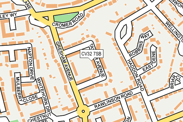 CV32 7SB map - OS OpenMap – Local (Ordnance Survey)