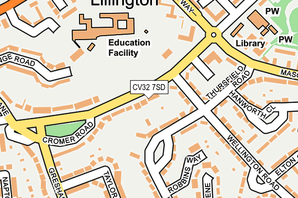 CV32 7SD map - OS OpenMap – Local (Ordnance Survey)