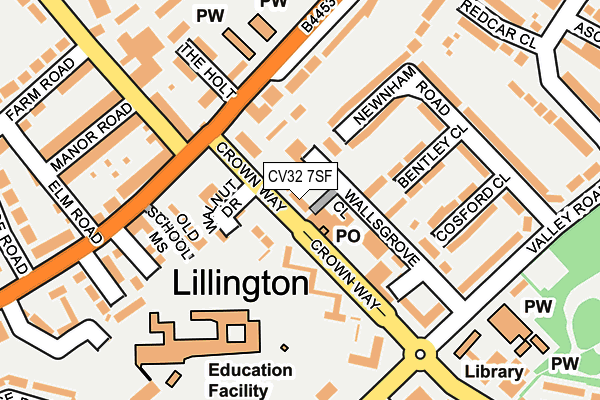 CV32 7SF map - OS OpenMap – Local (Ordnance Survey)