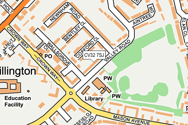 CV32 7SJ map - OS OpenMap – Local (Ordnance Survey)