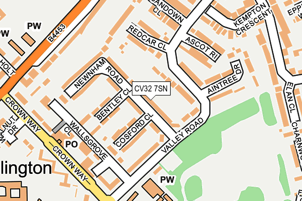 CV32 7SN map - OS OpenMap – Local (Ordnance Survey)