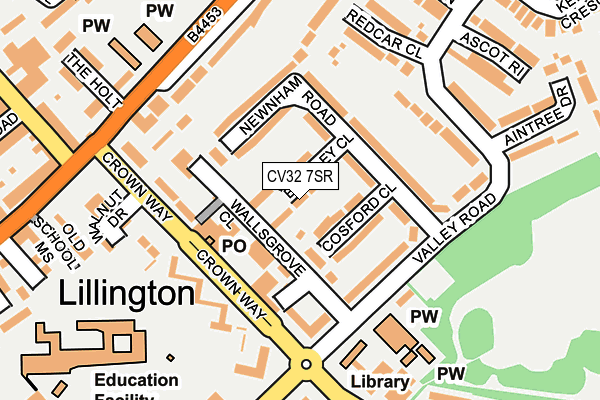 CV32 7SR map - OS OpenMap – Local (Ordnance Survey)