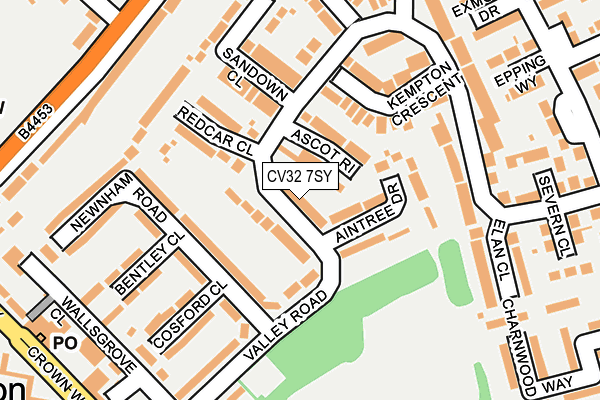 CV32 7SY map - OS OpenMap – Local (Ordnance Survey)