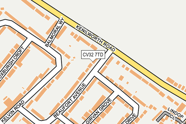 CV32 7TD map - OS OpenMap – Local (Ordnance Survey)