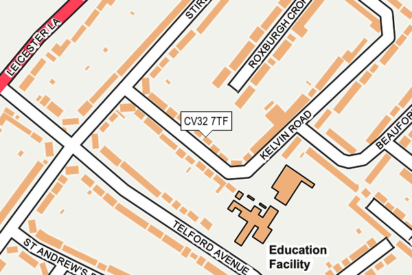 CV32 7TF map - OS OpenMap – Local (Ordnance Survey)