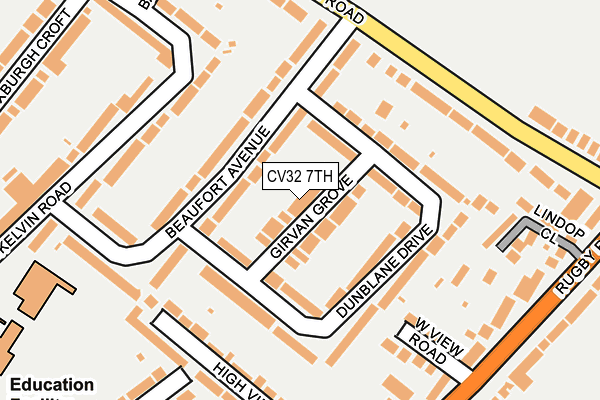 CV32 7TH map - OS OpenMap – Local (Ordnance Survey)