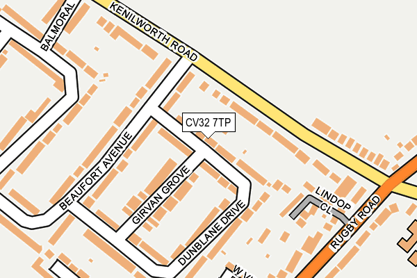 CV32 7TP map - OS OpenMap – Local (Ordnance Survey)