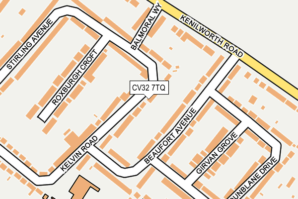 CV32 7TQ map - OS OpenMap – Local (Ordnance Survey)
