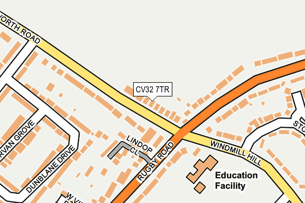 CV32 7TR map - OS OpenMap – Local (Ordnance Survey)