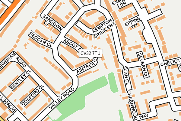 CV32 7TU map - OS OpenMap – Local (Ordnance Survey)