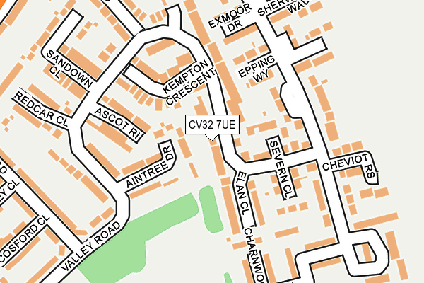 CV32 7UE map - OS OpenMap – Local (Ordnance Survey)