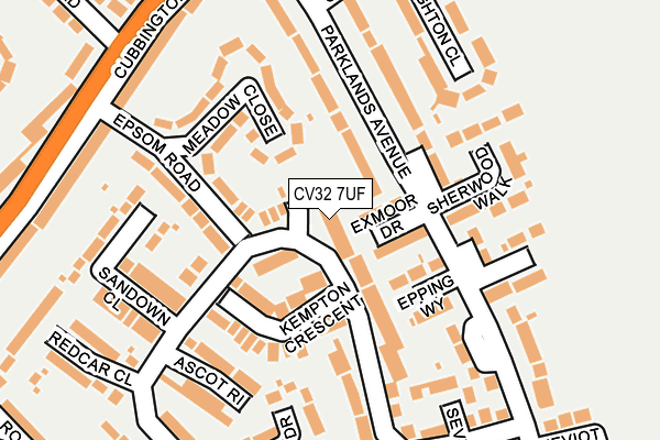CV32 7UF map - OS OpenMap – Local (Ordnance Survey)