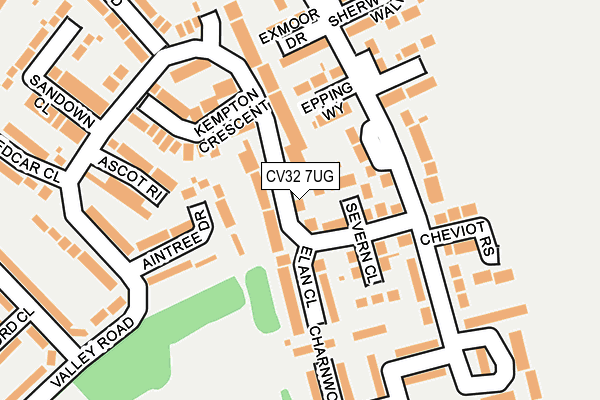 CV32 7UG map - OS OpenMap – Local (Ordnance Survey)