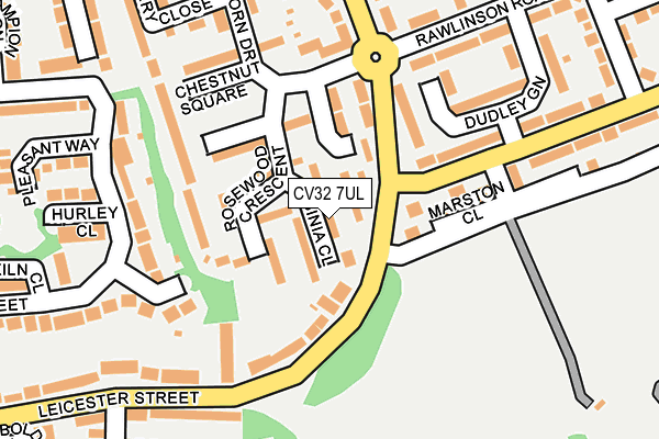 CV32 7UL map - OS OpenMap – Local (Ordnance Survey)