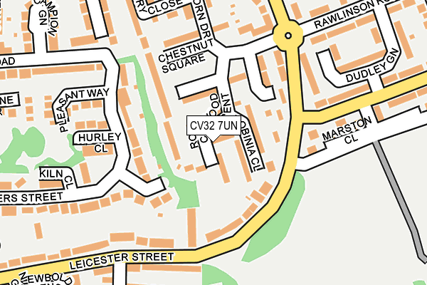 CV32 7UN map - OS OpenMap – Local (Ordnance Survey)