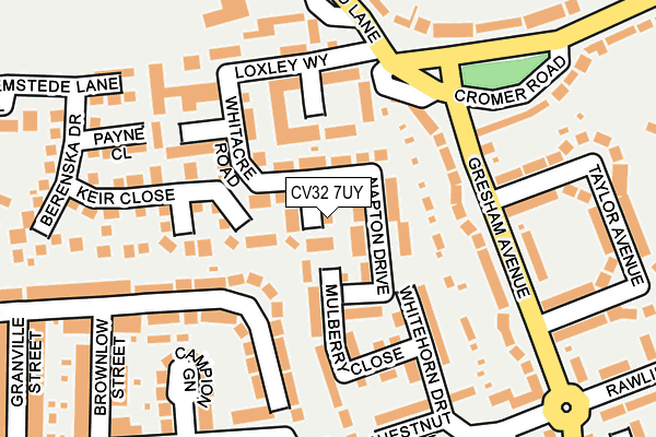 CV32 7UY map - OS OpenMap – Local (Ordnance Survey)