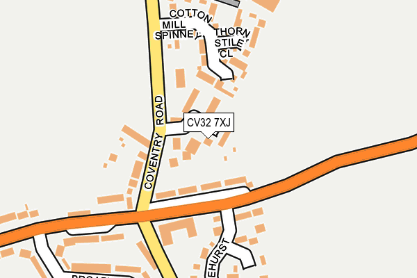 CV32 7XJ map - OS OpenMap – Local (Ordnance Survey)