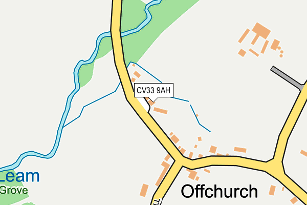 CV33 9AH map - OS OpenMap – Local (Ordnance Survey)