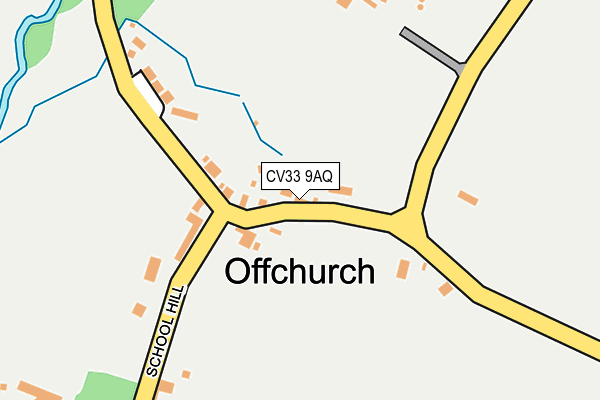 CV33 9AQ map - OS OpenMap – Local (Ordnance Survey)