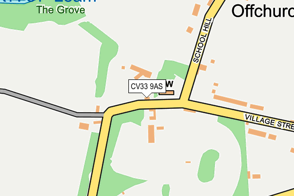 CV33 9AS map - OS OpenMap – Local (Ordnance Survey)