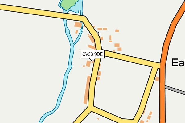 CV33 9DE map - OS OpenMap – Local (Ordnance Survey)