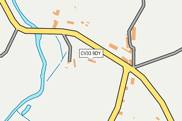 CV33 9DY map - OS OpenMap – Local (Ordnance Survey)
