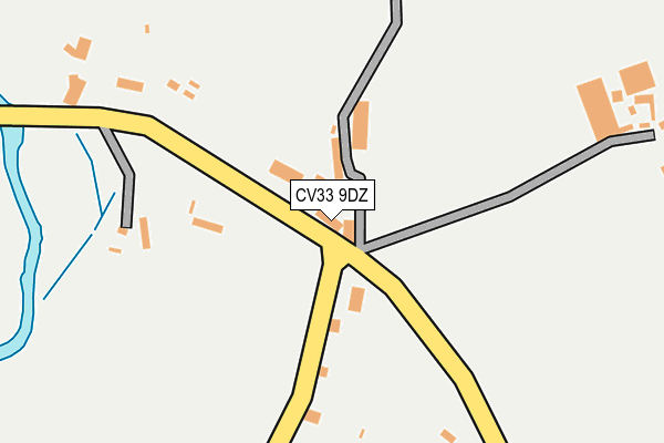 CV33 9DZ map - OS OpenMap – Local (Ordnance Survey)
