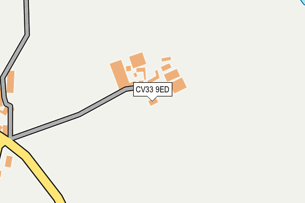 CV33 9ED map - OS OpenMap – Local (Ordnance Survey)