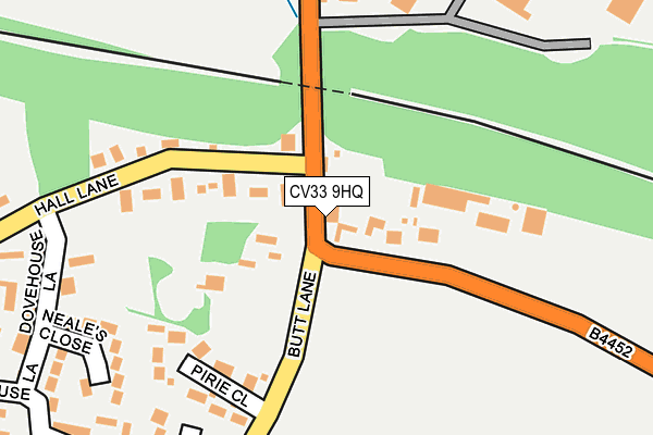 CV33 9HQ map - OS OpenMap – Local (Ordnance Survey)