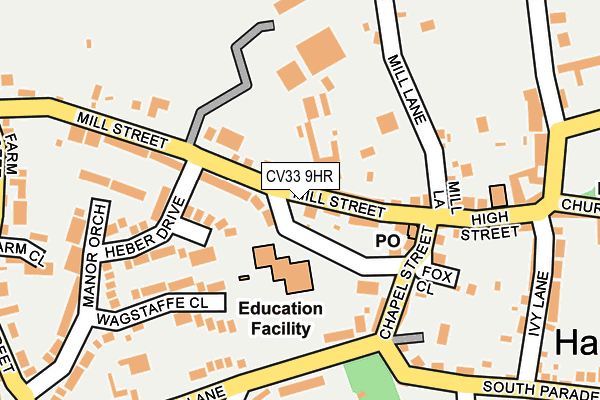 CV33 9HR map - OS OpenMap – Local (Ordnance Survey)