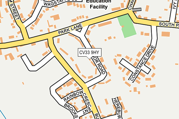 CV33 9HY map - OS OpenMap – Local (Ordnance Survey)