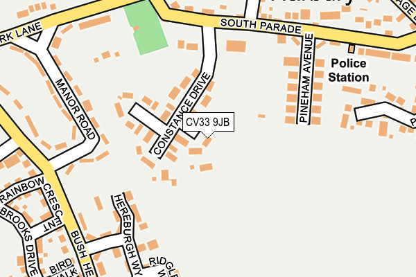 CV33 9JB map - OS OpenMap – Local (Ordnance Survey)