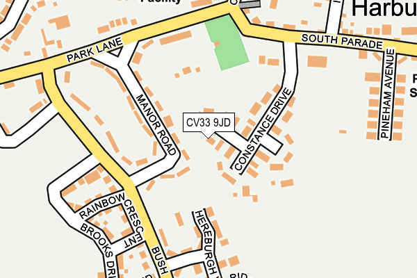 CV33 9JD map - OS OpenMap – Local (Ordnance Survey)