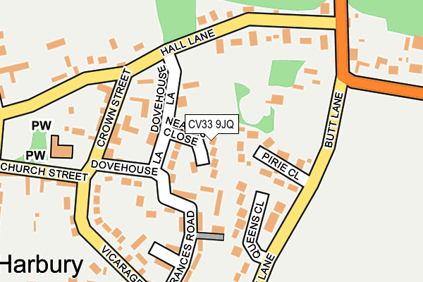 CV33 9JQ map - OS OpenMap – Local (Ordnance Survey)