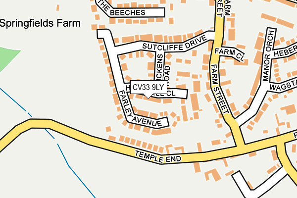 CV33 9LY map - OS OpenMap – Local (Ordnance Survey)