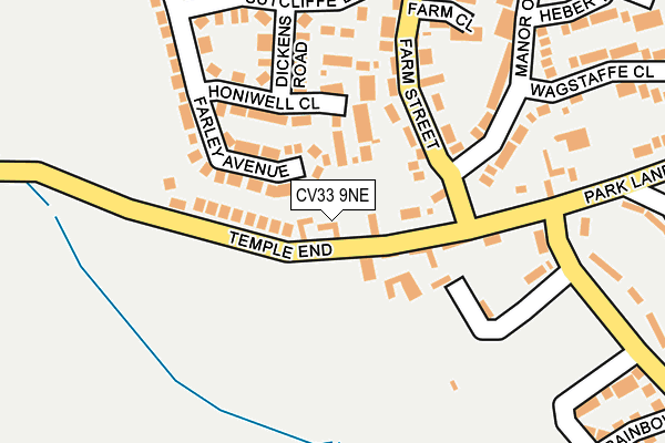 CV33 9NE map - OS OpenMap – Local (Ordnance Survey)