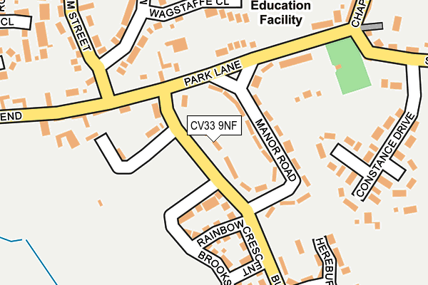 CV33 9NF map - OS OpenMap – Local (Ordnance Survey)