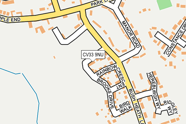 CV33 9NU map - OS OpenMap – Local (Ordnance Survey)