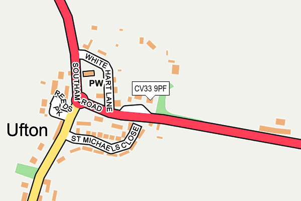 CV33 9PF map - OS OpenMap – Local (Ordnance Survey)