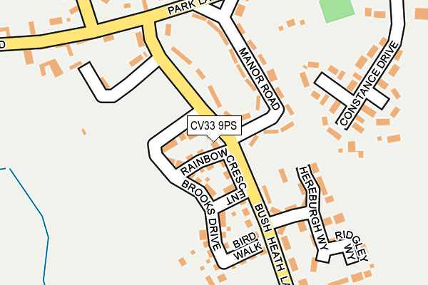 CV33 9PS map - OS OpenMap – Local (Ordnance Survey)