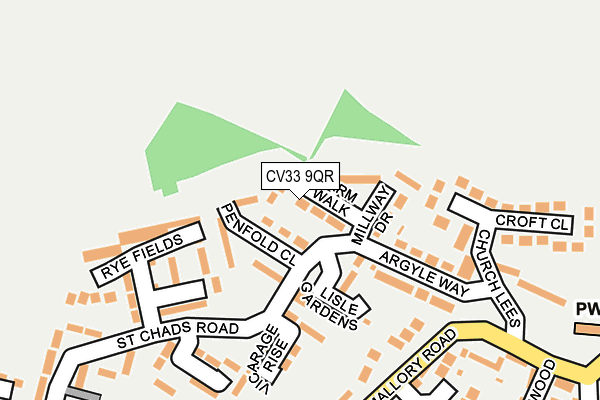 CV33 9QR map - OS OpenMap – Local (Ordnance Survey)