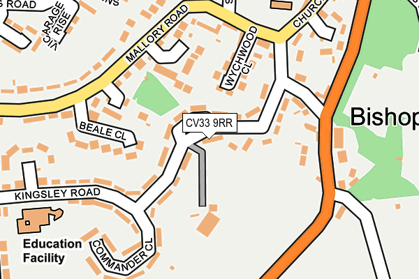 CV33 9RR map - OS OpenMap – Local (Ordnance Survey)
