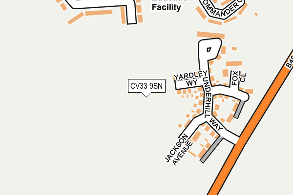 CV33 9SN map - OS OpenMap – Local (Ordnance Survey)