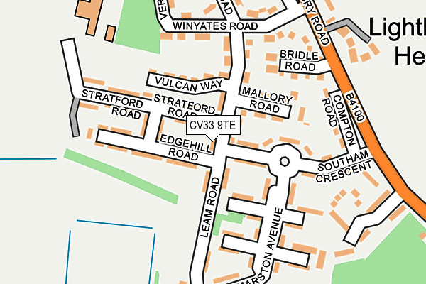 CV33 9TE map - OS OpenMap – Local (Ordnance Survey)