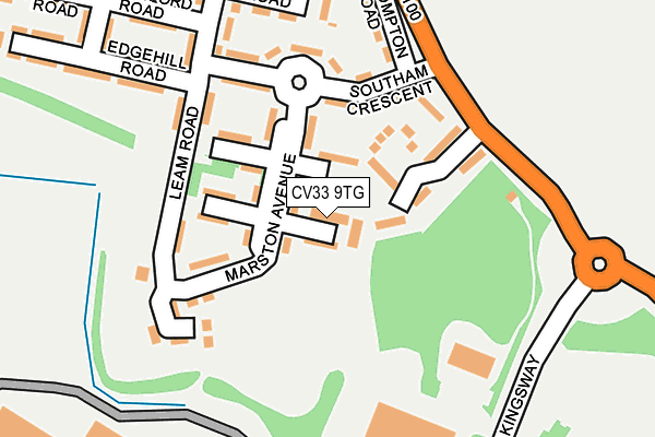 CV33 9TG map - OS OpenMap – Local (Ordnance Survey)