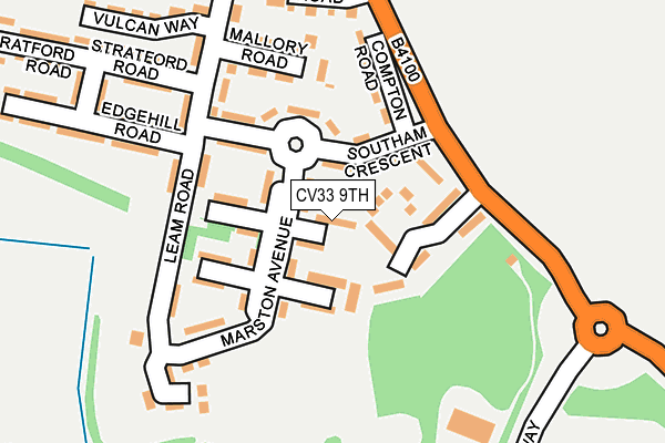 CV33 9TH map - OS OpenMap – Local (Ordnance Survey)